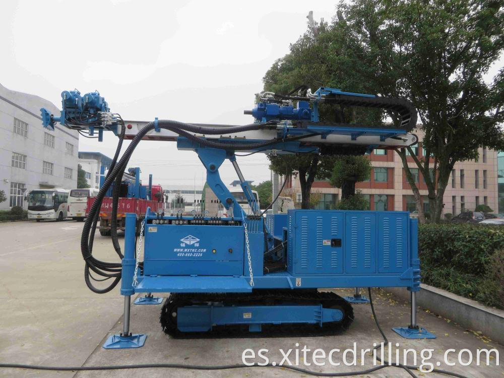 Mdl C180 Full Hydraulic High Rotary Speed Top Drive Impact Anchor Drilling Rig 4